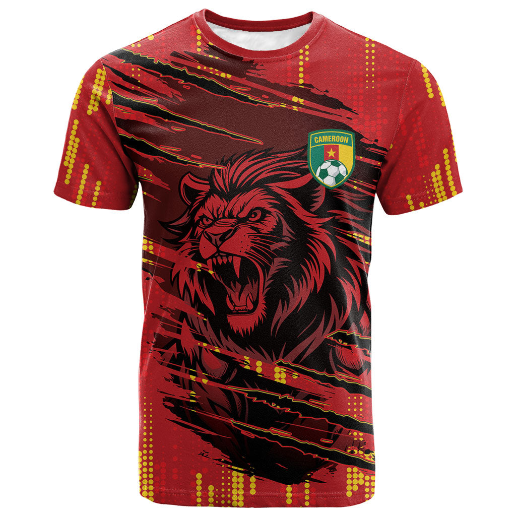 Custom Cameroon Red Lion T shirt Africa Football Champion Series 2026