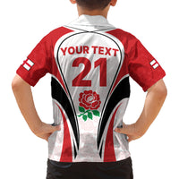 Custom England Rugby Family Matching Tank Maxi Dress and Hawaiian Shirt Come On Red Rose Word Cup 2023 - Wonder Print Shop