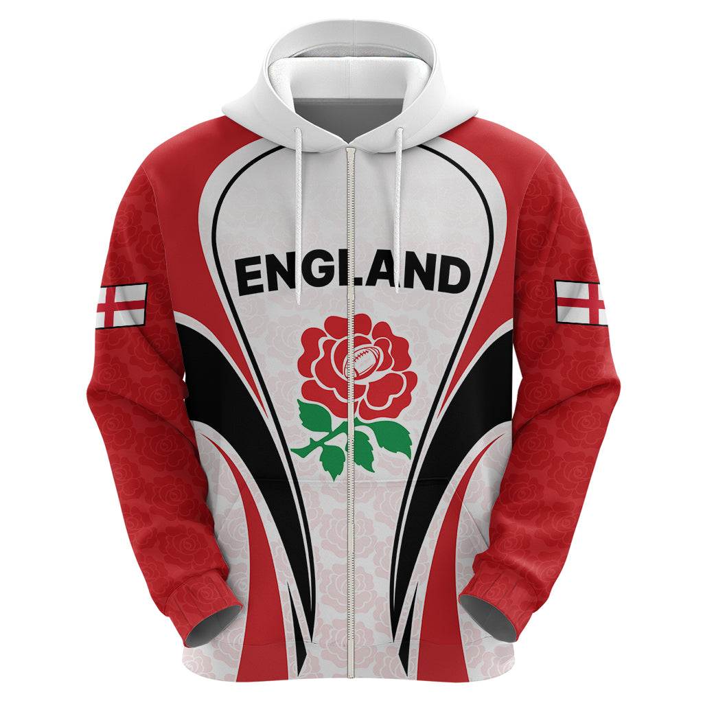 Custom England Rugby Hoodie Come On Red Rose Word Cup 2023 - Wonder Print Shop