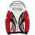 Custom England Rugby Sherpa Hoodie Come On Red Rose Word Cup 2023 - Wonder Print Shop