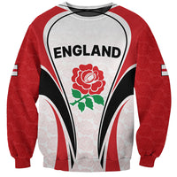 Custom England Rugby Sweatshirt Come On Red Rose Word Cup 2023 - Wonder Print Shop
