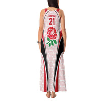 Custom England Rugby Tank Maxi Dress Come On Red Rose Word Cup 2023 - Wonder Print Shop