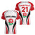 Custom England Rugby Women V Neck T Shirt Come On Red Rose Word Cup 2023 - Wonder Print Shop