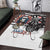 USA Darts Area Rug American Bald Eagle with Grunge Style LT9 - Wonder Print Shop