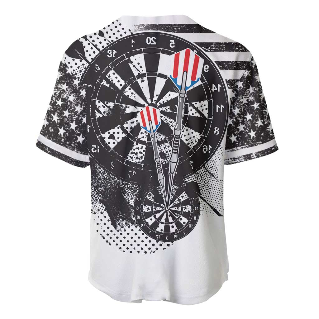 USA Darts Baseball Jersey American Bald Eagle with Grunge Style LT9 - Wonder Print Shop