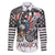 USA Darts Family Matching Off Shoulder Short Dress and Hawaiian Shirt American Bald Eagle with Grunge Style LT9 - Wonder Print Shop