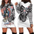 USA Darts Hoodie Dress American Bald Eagle with Grunge Style - Wonder Print Shop