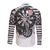 USA Darts Long Sleeve Button Shirt American Bald Eagle with Grunge Style - Wonder Print Shop