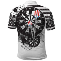 USA Darts Polo Shirt American Bald Eagle with Grunge Style - Wonder Print Shop