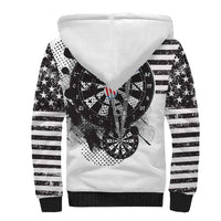 USA Darts Sherpa Hoodie American Bald Eagle with Grunge Style - Wonder Print Shop