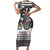 USA Darts Short Sleeve Bodycon Dress American Bald Eagle with Grunge Style - Wonder Print Shop