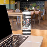 USA Darts Skinny Tumbler American Bald Eagle with Grunge Style - Wonder Print Shop