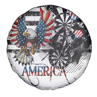 USA Darts Spare Tire Cover American Bald Eagle with Grunge Style - Wonder Print Shop