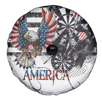 USA Darts Spare Tire Cover American Bald Eagle with Grunge Style - Wonder Print Shop