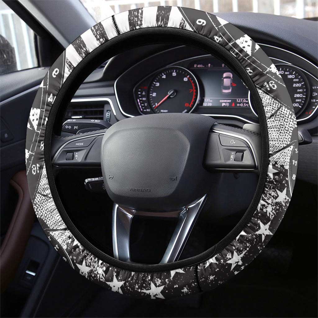 USA Darts Steering Wheel Cover American Bald Eagle with Grunge Style - Wonder Print Shop