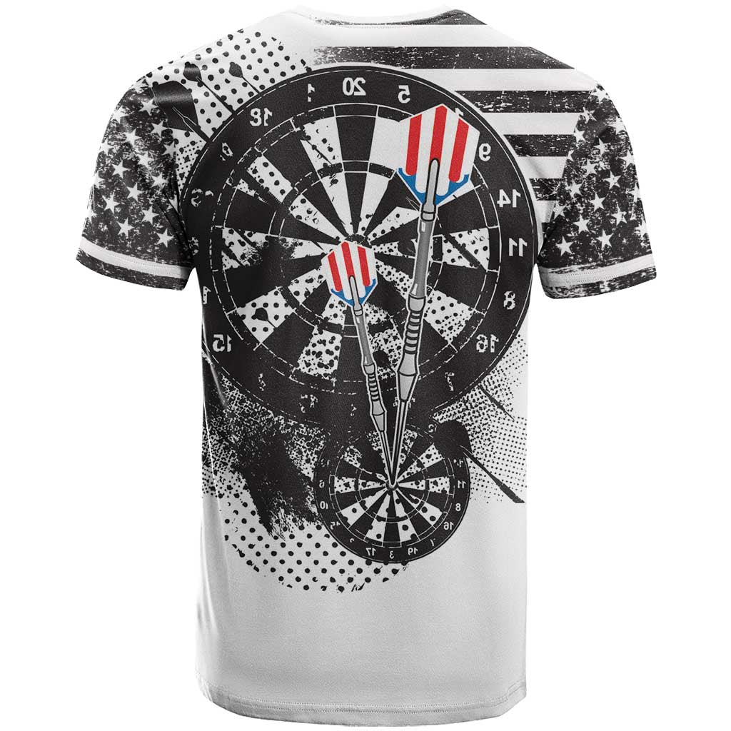 USA Darts T Shirt American Bald Eagle with Grunge Style - Wonder Print Shop