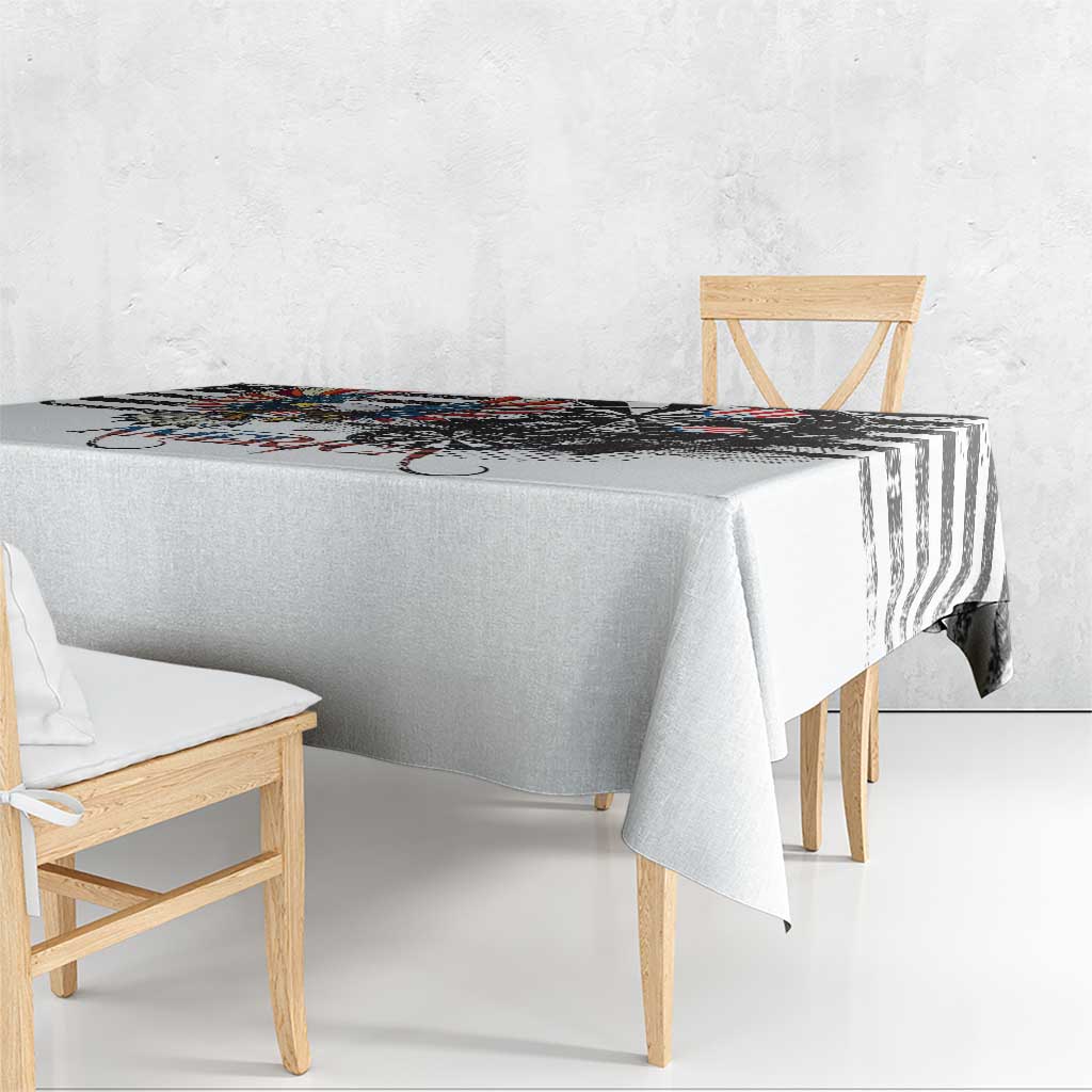USA Darts Tablecloth American Bald Eagle with Grunge Style - Wonder Print Shop