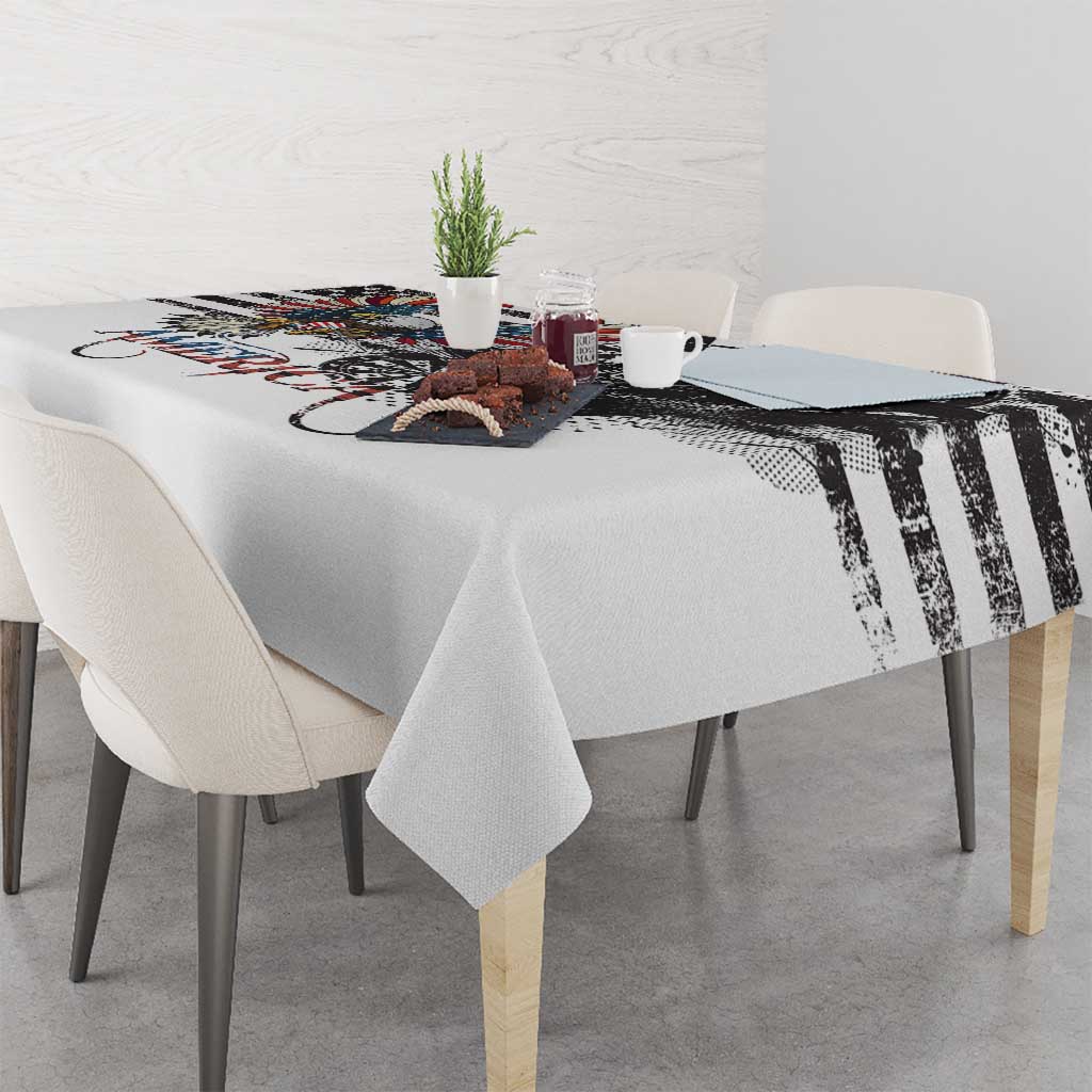 USA Darts Tablecloth American Bald Eagle with Grunge Style - Wonder Print Shop