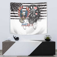 USA Darts Tapestry American Bald Eagle with Grunge Style - Wonder Print Shop