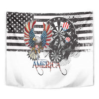 USA Darts Tapestry American Bald Eagle with Grunge Style - Wonder Print Shop