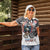 USA Darts Women Polo Shirt American Bald Eagle with Grunge Style - Wonder Print Shop