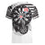USA Darts Women V-Neck T-Shirt American Bald Eagle with Grunge Style - Wonder Print Shop