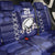 Custom Japan Rugby Pacific Back Car Seat Cover Sakuras Rising Sun with Polynesian Pattern LT9 - Wonder Print Shop