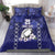 Custom Japan Rugby Pacific Bedding Set Sakuras Rising Sun with Polynesian Pattern LT9 - Wonder Print Shop