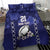Custom Japan Rugby Pacific Bedding Set Sakuras Rising Sun with Polynesian Pattern LT9 - Wonder Print Shop