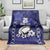 Custom Japan Rugby Pacific Blanket Sakuras Rising Sun wiht Polynesian Pattern