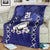 Custom Japan Rugby Pacific Blanket Sakuras Rising Sun wiht Polynesian Pattern