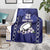Custom Japan Rugby Pacific Blanket Sakuras Rising Sun wiht Polynesian Pattern