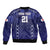 Custom Japan Rugby Pacific Bomber Jacket Sakuras Rising Sun with Polynesian Pattern LT9 - Wonder Print Shop