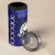 Custom Japan Rugby Pacific 4 in 1 Can Cooler Tumbler Sakuras Rising Sun wiht Polynesian Pattern LT9 - Wonder Print Shop
