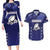 Custom Japan Rugby Pacific Couples Matching Long Sleeve Bodycon Dress and Hawaiian Shirt Sakuras Rising Sun with Polynesian Pattern LT9 - Wonder Print Shop