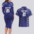 Custom Japan Rugby Pacific Couples Matching Long Sleeve Bodycon Dress and Hawaiian Shirt Sakuras Rising Sun with Polynesian Pattern LT9 - Wonder Print Shop