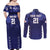 Custom Japan Rugby Pacific Couples Matching Off Shoulder Maxi Dress and Long Sleeve Button Shirt Sakuras Rising Sun with Polynesian Pattern LT9 - Wonder Print Shop