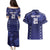 Custom Japan Rugby Pacific Couples Matching Puletasi and Hawaiian Shirt Sakuras Rising Sun with Polynesian Pattern LT9 - Wonder Print Shop