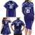 Custom Japan Rugby Pacific Family Matching Long Sleeve Bodycon Dress and Hawaiian Shirt Sakuras Rising Sun with Polynesian Pattern LT9 - Wonder Print Shop