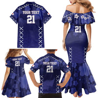 Custom Japan Rugby Pacific Family Matching Mermaid Dress and Hawaiian Shirt Sakuras Rising Sun with Polynesian Pattern LT9 - Wonder Print Shop