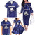 Custom Japan Rugby Pacific Family Matching Off The Shoulder Long Sleeve Dress and Hawaiian Shirt Sakuras Rising Sun with Polynesian Pattern - Wonder Print Shop