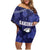 Custom Japan Rugby Pacific Family Matching Off Shoulder Short Dress and Hawaiian Shirt Sakuras Rising Sun with Polynesian Pattern LT9 - Wonder Print Shop