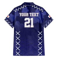 Custom Japan Rugby Pacific Family Matching Short Sleeve Bodycon Dress and Hawaiian Shirt Sakuras Rising Sun with Polynesian Pattern - Wonder Print Shop