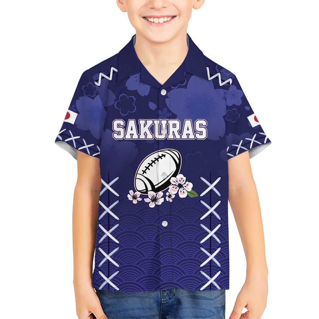 Custom Japan Rugby Pacific Family Matching Short Sleeve Bodycon Dress and Hawaiian Shirt Sakuras Rising Sun with Polynesian Pattern - Wonder Print Shop