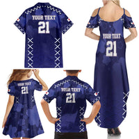Custom Japan Rugby Pacific Family Matching Summer Maxi Dress and Hawaiian Shirt Sakuras Rising Sun with Polynesian Pattern - Wonder Print Shop