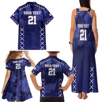 Custom Japan Rugby Pacific Family Matching Tank Maxi Dress and Hawaiian Shirt Sakuras Rising Sun with Polynesian Pattern - Wonder Print Shop