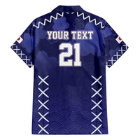 Custom Japan Rugby Pacific Family Matching Tank Maxi Dress and Hawaiian Shirt Sakuras Rising Sun with Polynesian Pattern - Wonder Print Shop
