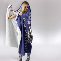 Custom Japan Rugby Pacific Hooded Blanket Sakuras Rising Sun wiht Polynesian Pattern