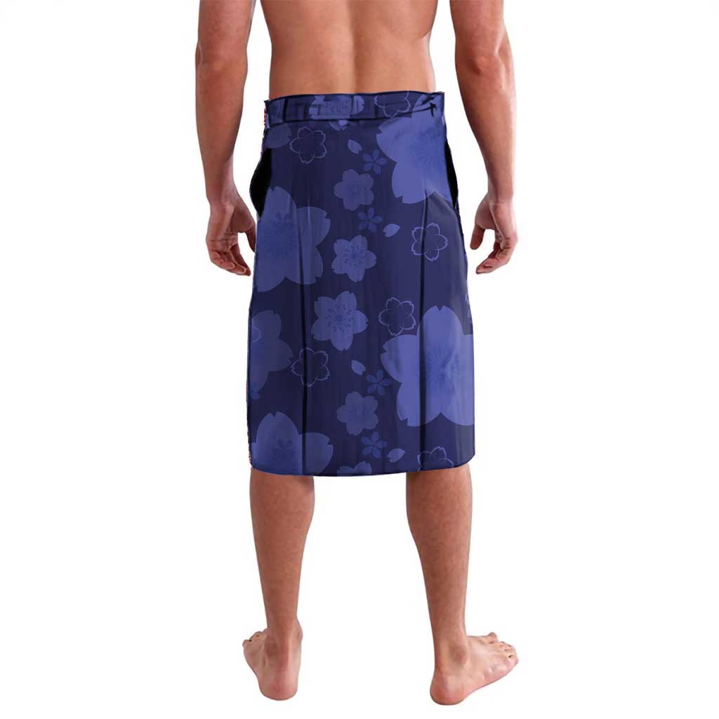 Custom Japan Rugby Pacific Lavalava Sakuras Rising Sun with Polynesian Pattern - Wonder Print Shop