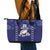 Custom Japan Rugby Pacific Leather Tote Bag Sakuras Rising Sun with Polynesian Pattern - Wonder Print Shop